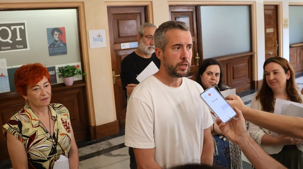 Rubén Arroxo, a la entrada de un pleno