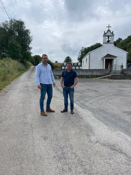 Obras de mejora del camino a Comeás en Monterroso y Portomarín