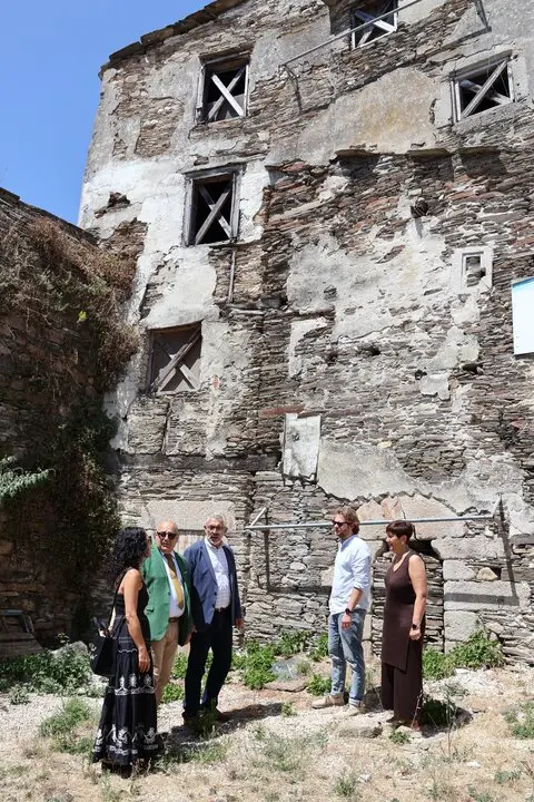 El alcalde de Lugo inspecciona la Casa da Torre