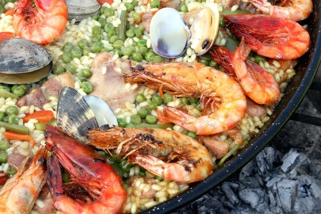 Paella, arroz