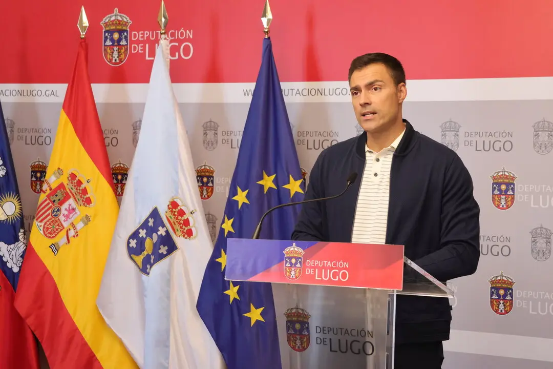 Pablo Rivera, tras la xunta de goberno de la Diputación