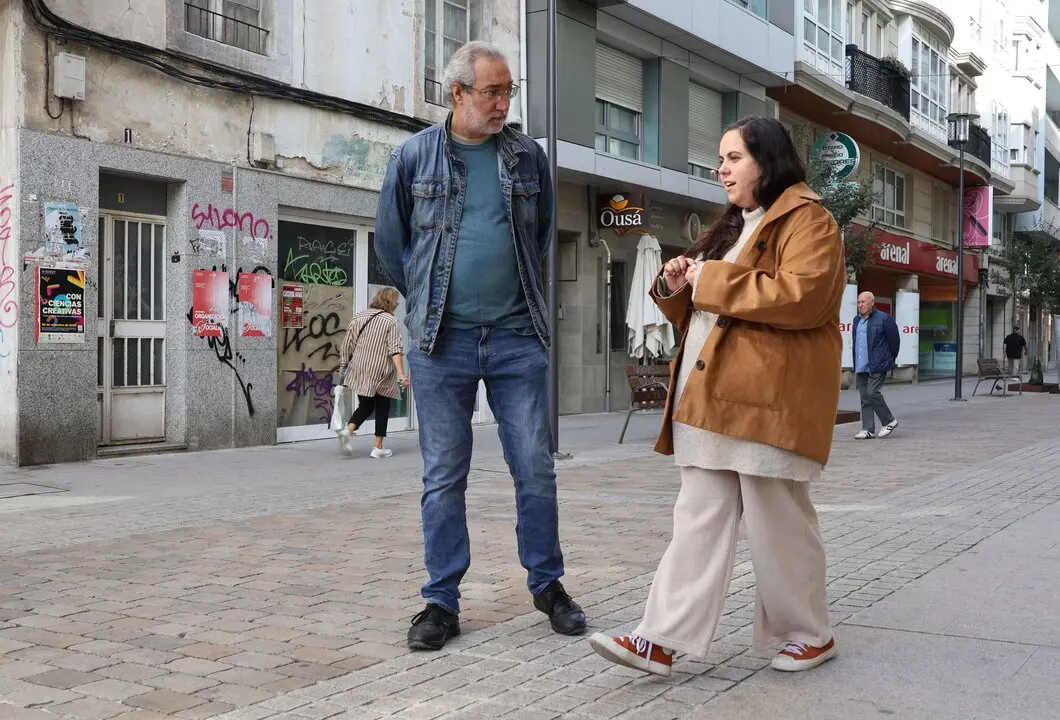 Penas y Buide recorrieron parte de un trayecto de los Vieiros Escolares Seguros
