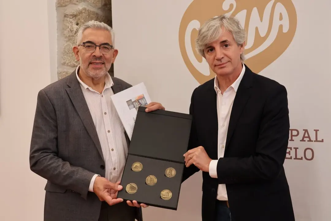 Miguel Fernández, durante la visita a Viana do Castelo