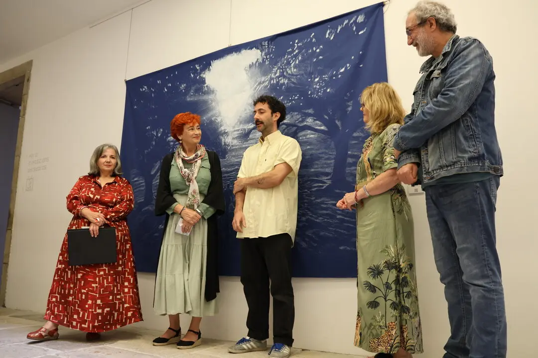 Maite Ferreiro, durante la inauguración de de la exposición