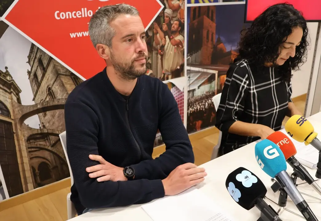 Rubén Arroxo, durante una comparecencia de prensa