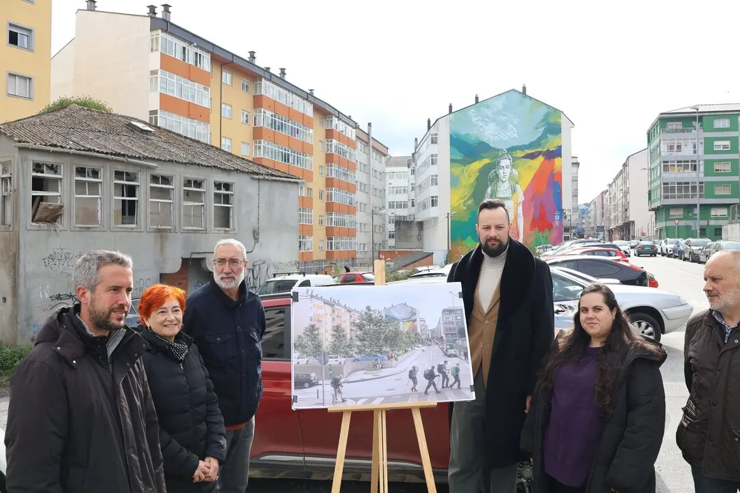 Presentación de la propuesta para un nuevo aparcamiento en Fontiñas por parte del BNG