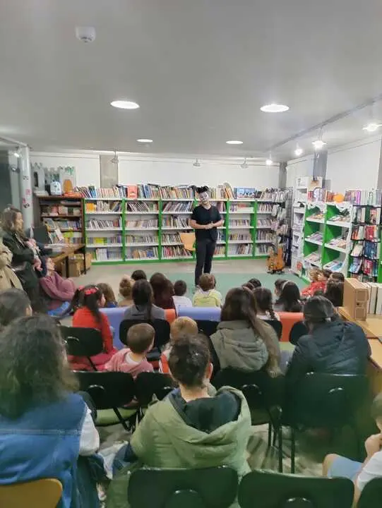 Una de las actividades realizadas en la biblioteca de Chantada