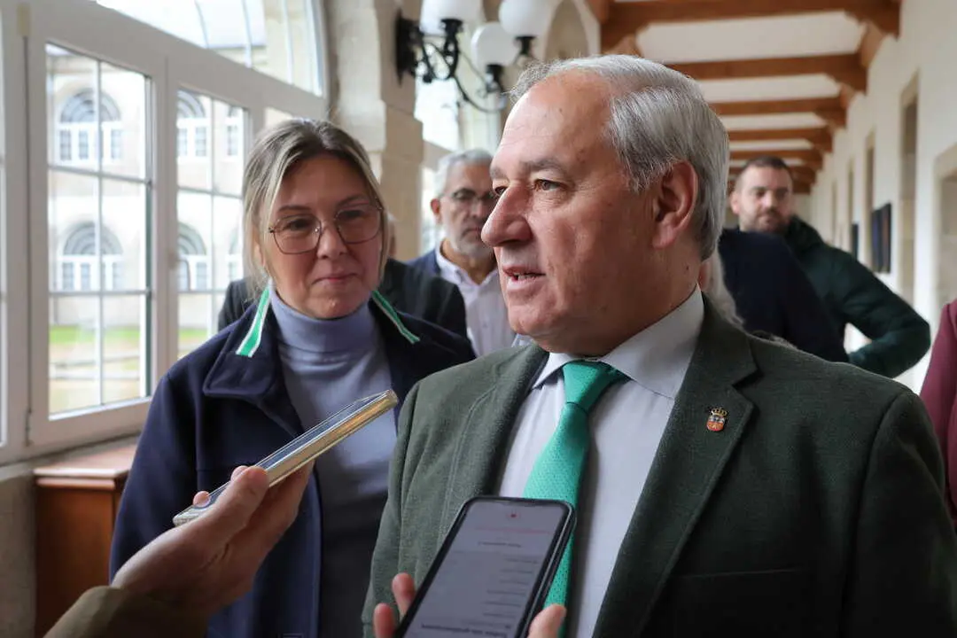Foto de Arquivo- O Secretario Xeral e a Secretaria de Organización do PSdeG