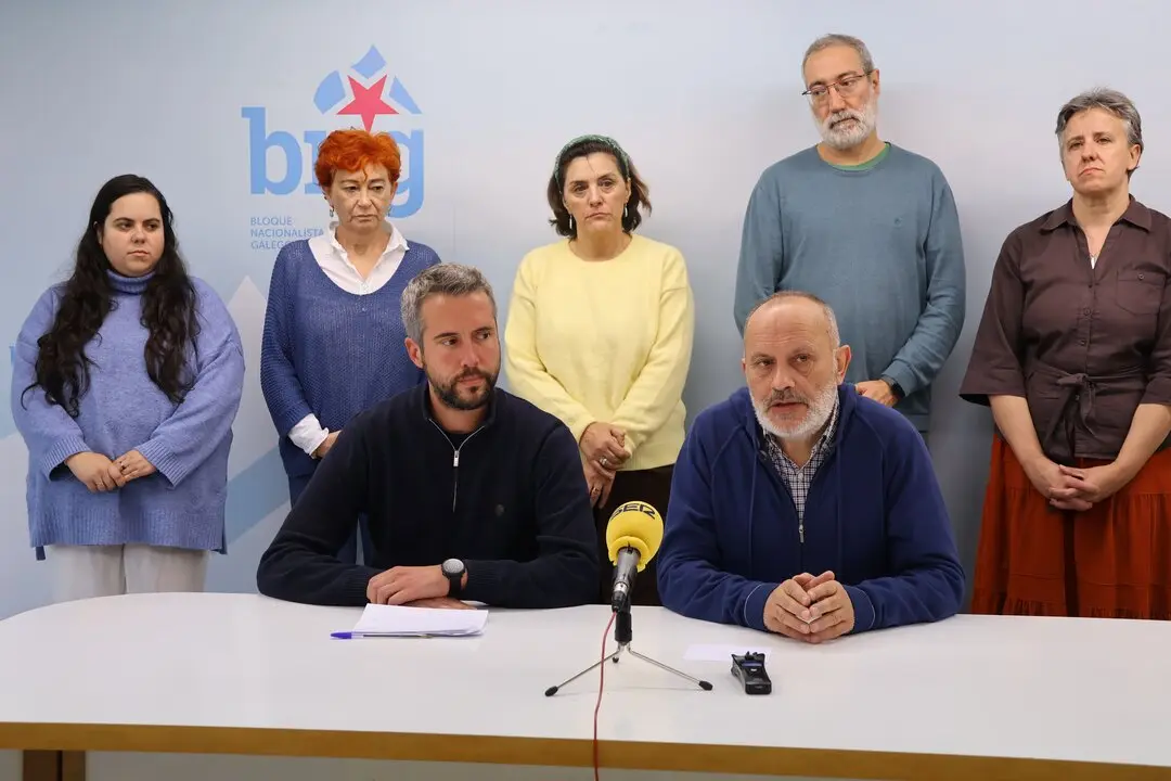Rubén Arroxo y Antón Bao, durante la comparecencia de prensa
