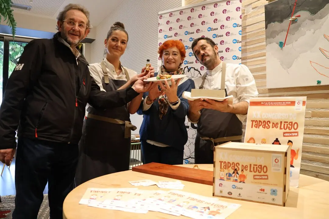 Maite Ferreiro, durante la inauguración del Concurso de Tapas