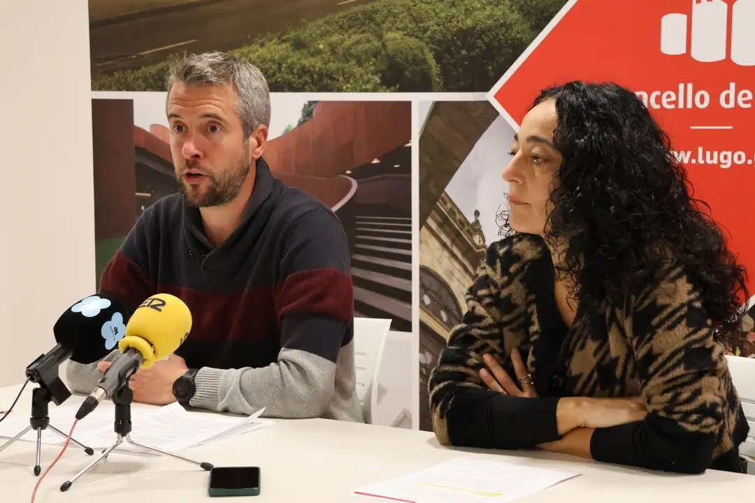Rubén Arroxo, durante una rueda de prensa