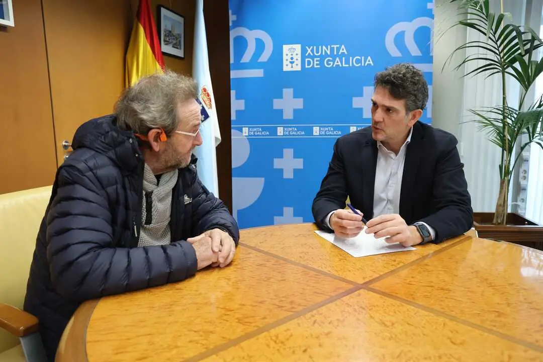 Cheché Real y Javier Arias, durante la reunión