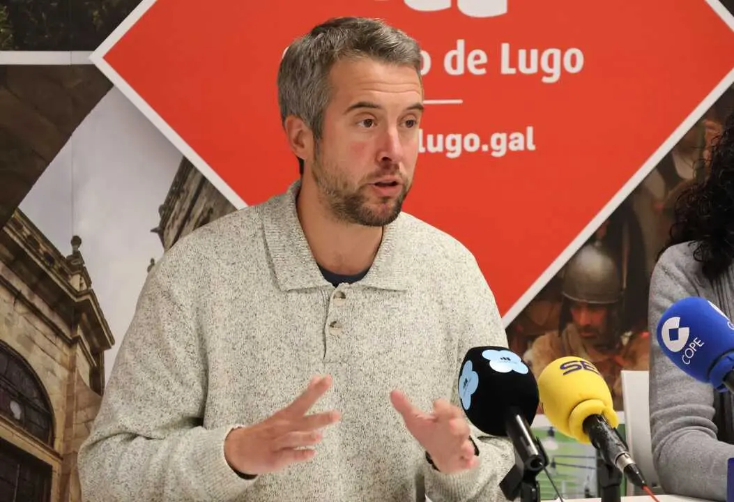 Rubén Arroxo, durante una rueda de prensa