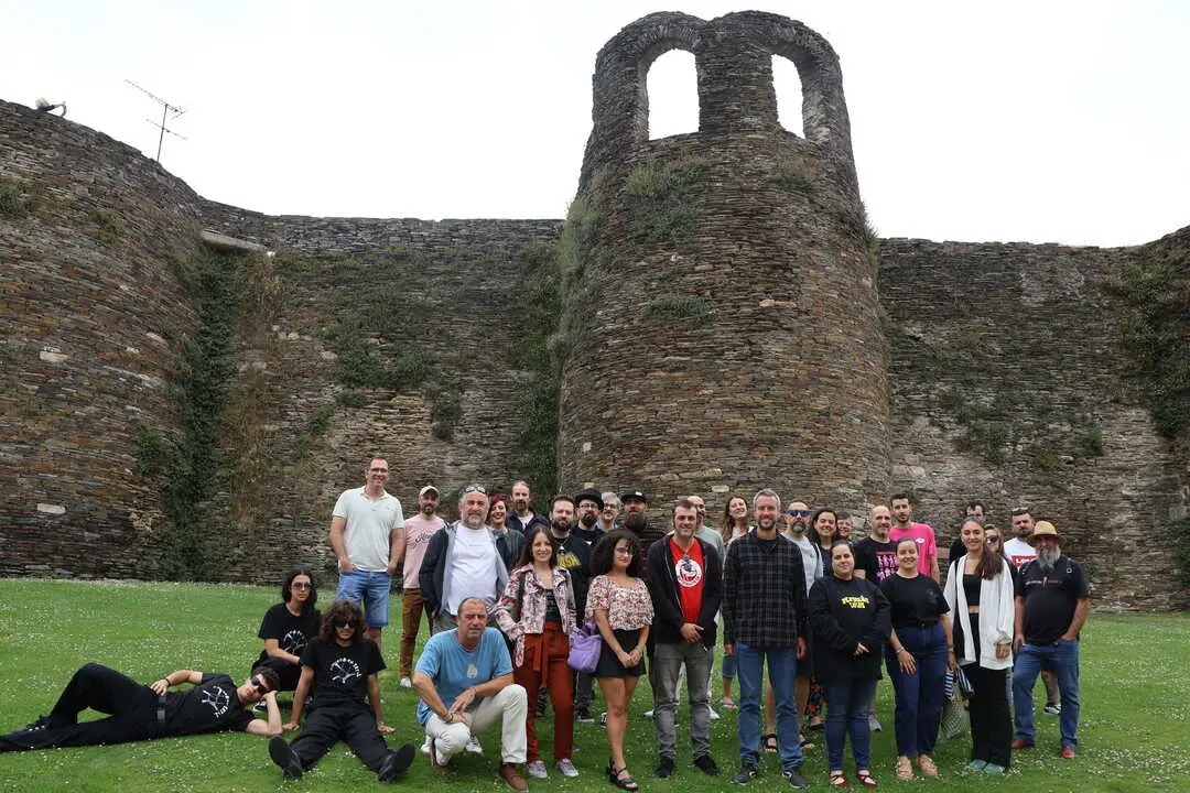 Rubén Arroxo, delante de A Mosqueira