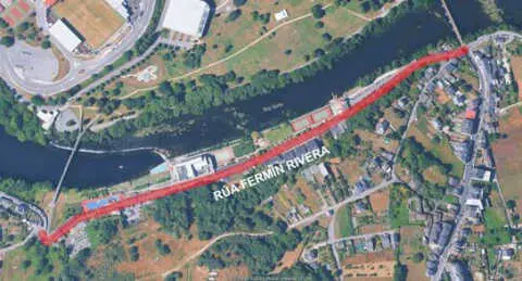 Calle Ferm&iacute;n Rivera, donde se encuentra el Club Fluvial