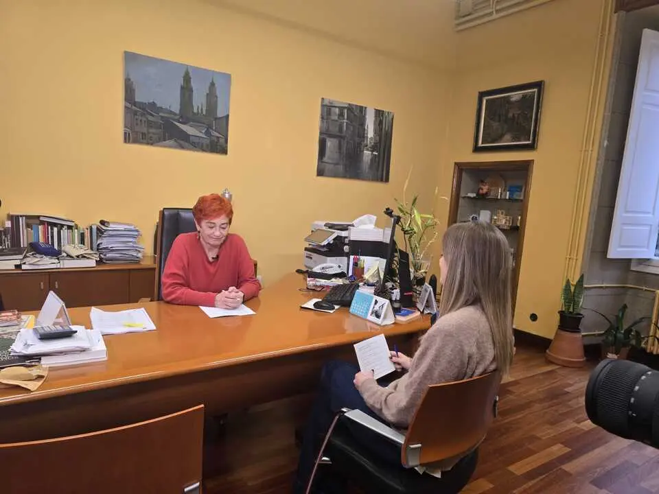 Maite Ferreiro, en su despacho del Concello de Lugo