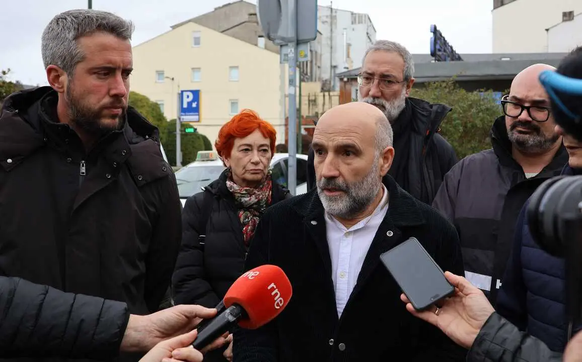 N&eacute;stor Rego, durante una comparecencia ante los medios en Lugo