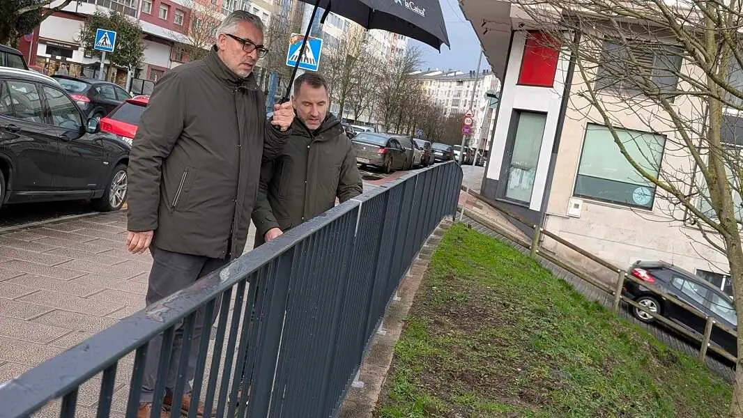 Miguel Fern&aacute;ndez, en la avenida das Fonti&ntilde;as