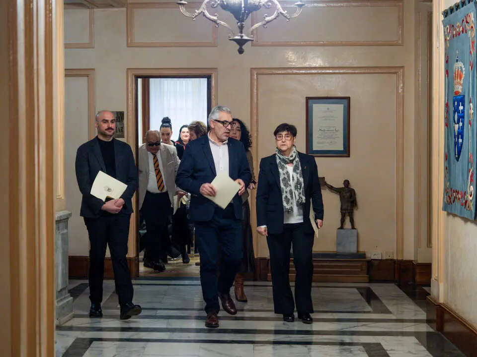 260206 Pleno municipal, Alcalde de Lugo Miguel Fern&aacute;ndez,Olga L&oacute;pez Racamonde &ndash; titular de la Conceller&iacute;a delegada de Bienestar Social y Mayores. 
PRADERO