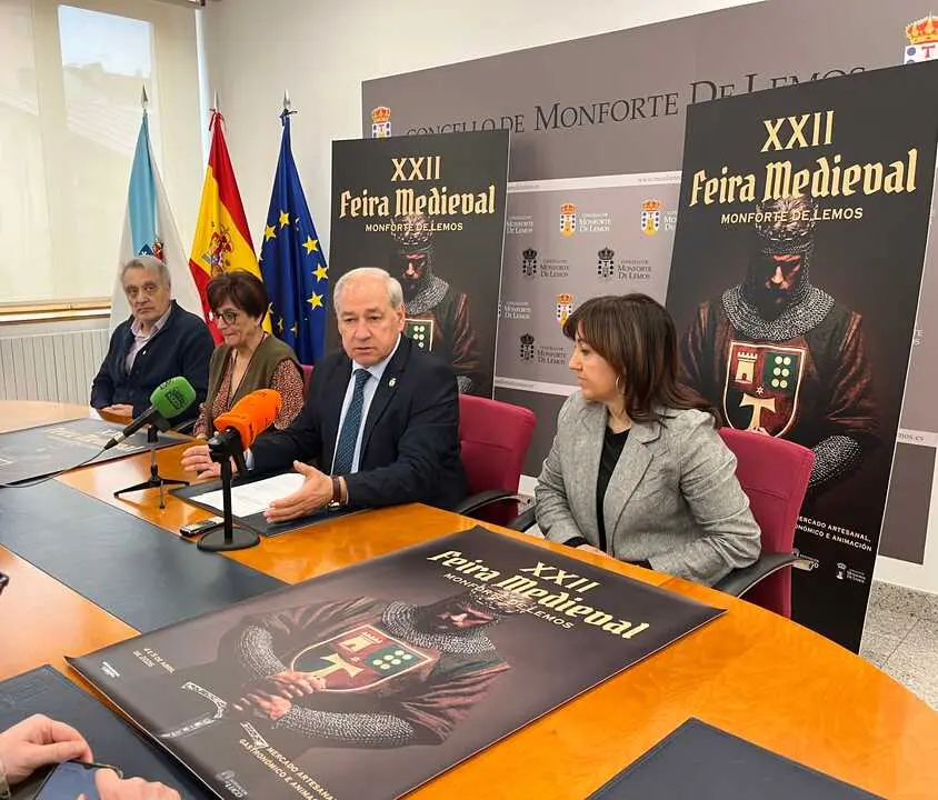 Acto de presentaci&oacute;n del cartel de la Feira Medieval de Monforte