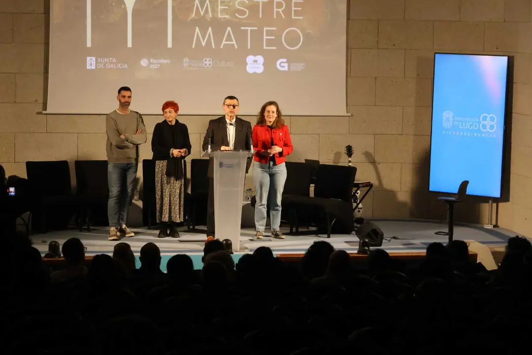 La proyecci&oacute;n de los finalistas de los Mestre Mateo se celebr&oacute; en el Pazo de San Marcos