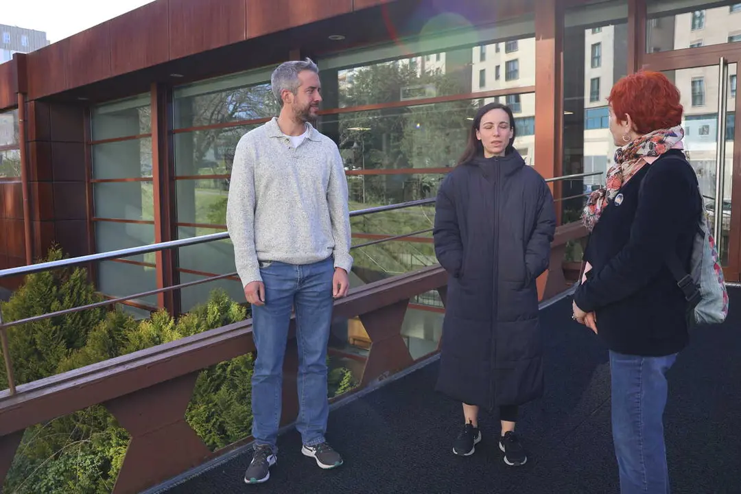 Rub&eacute;n Arroxo y Maite Ferreiro, en el Conservatorio Profesional de Danza