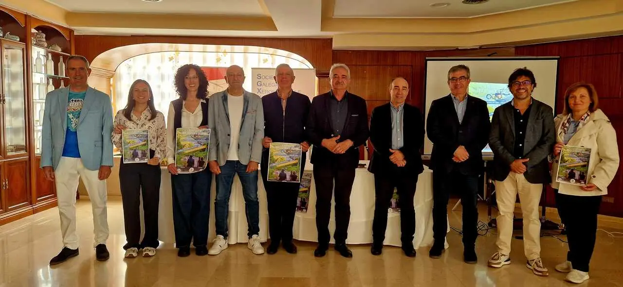 Foto familia Olimpiadas do Envellecemento Saudable de Chantada