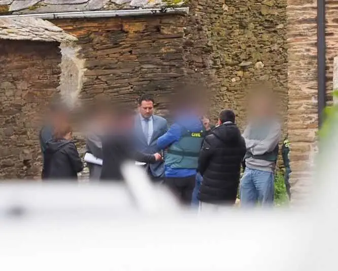 Reconstrucci&oacute;n de los hechos en la parroquia de Quende, en Abad&iacute;n. Pradero.