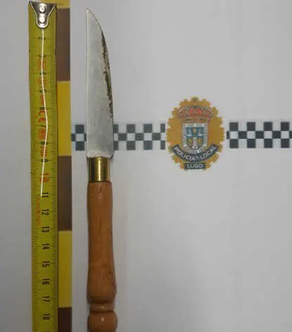 El conductor que dio positivo por alcoholemia portaba un cuchillo en la guantera del coche