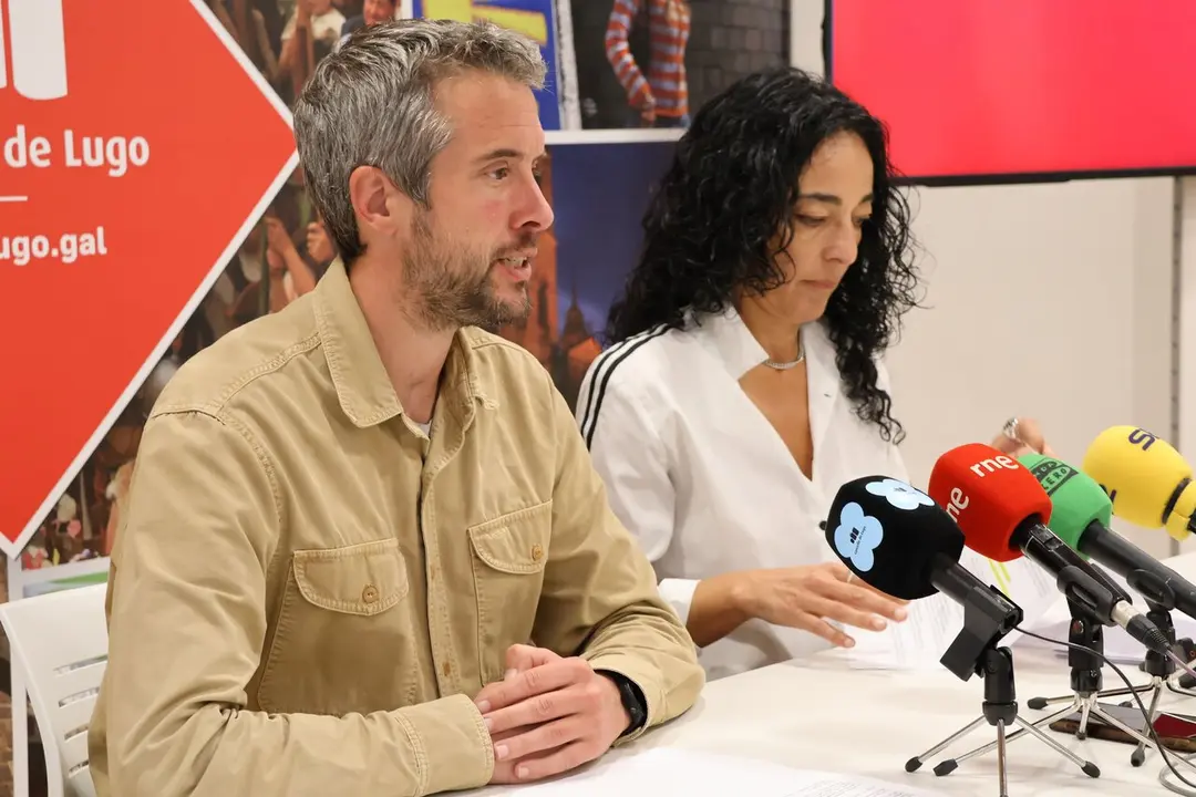 Rub&eacute;n Arroxo, durante una comparecencia ante la prensa