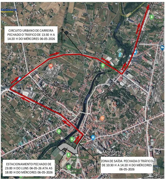 Plano tr&aacute;fico La Vuelta
