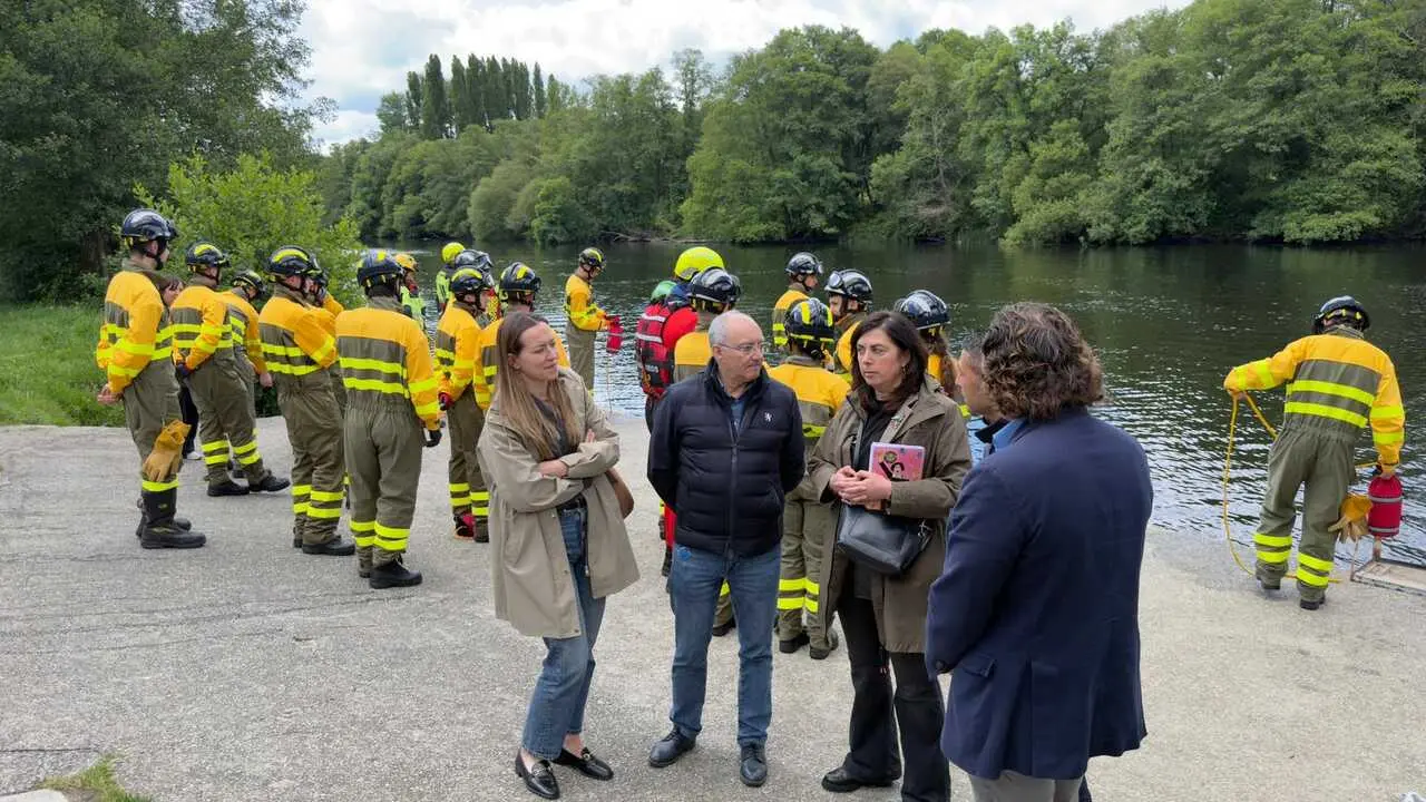 Elena Candia asisti&oacute; a la pr&aacute;ctica de rescate en el Mi&ntilde;o