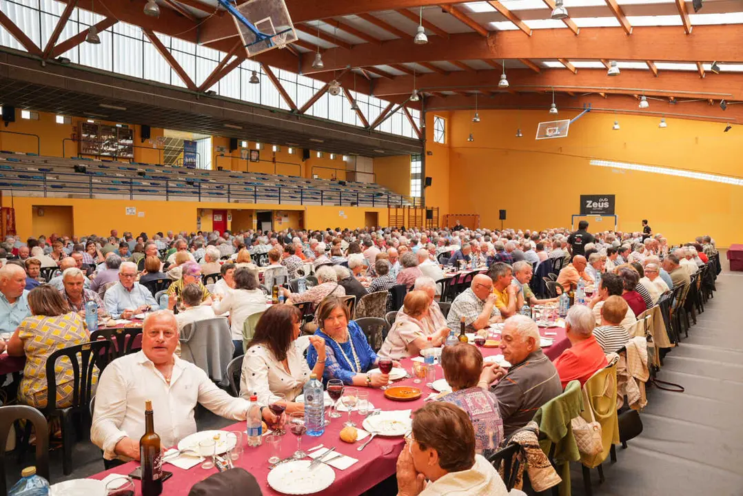 La Comida dos Xubilados de Guitiriz reuni&oacute; a unas quinientas personas