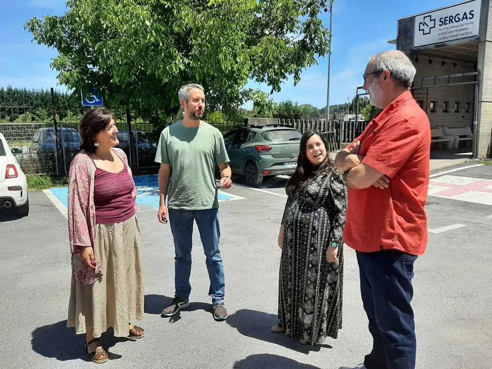 Arroxo, en el centro de salud de Nadela