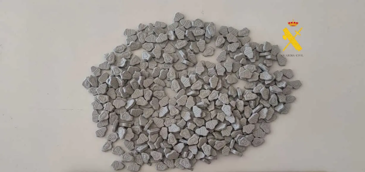 Pastillas de &eacute;xtasis intervenidas por la Guardia Civil en O P&aacute;ramo