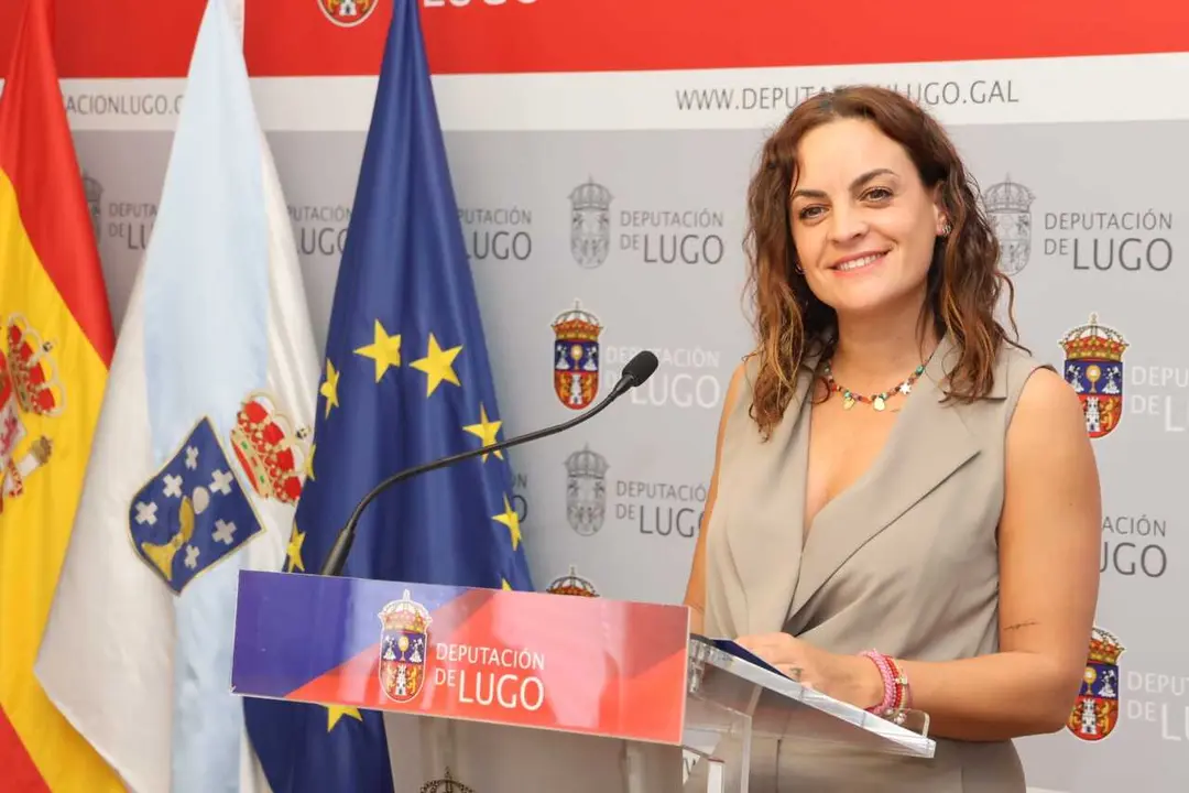 Carmela L&oacute;pez compareci&oacute; tras la Xunta de Goberno