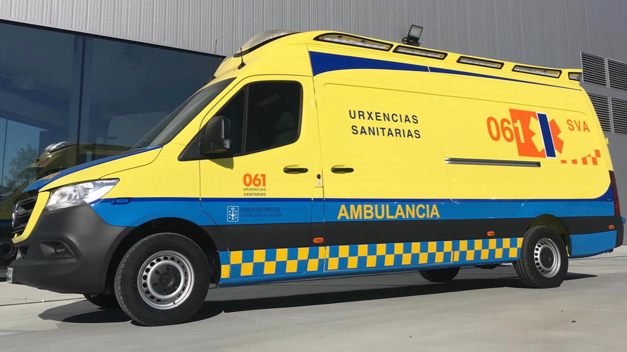 ambulancia atropello Ribadeo