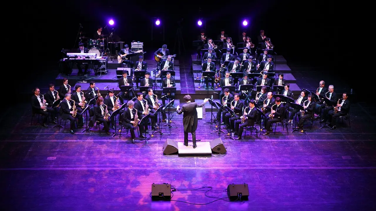 M&uacute;sica, banda, orquesta, concierto.