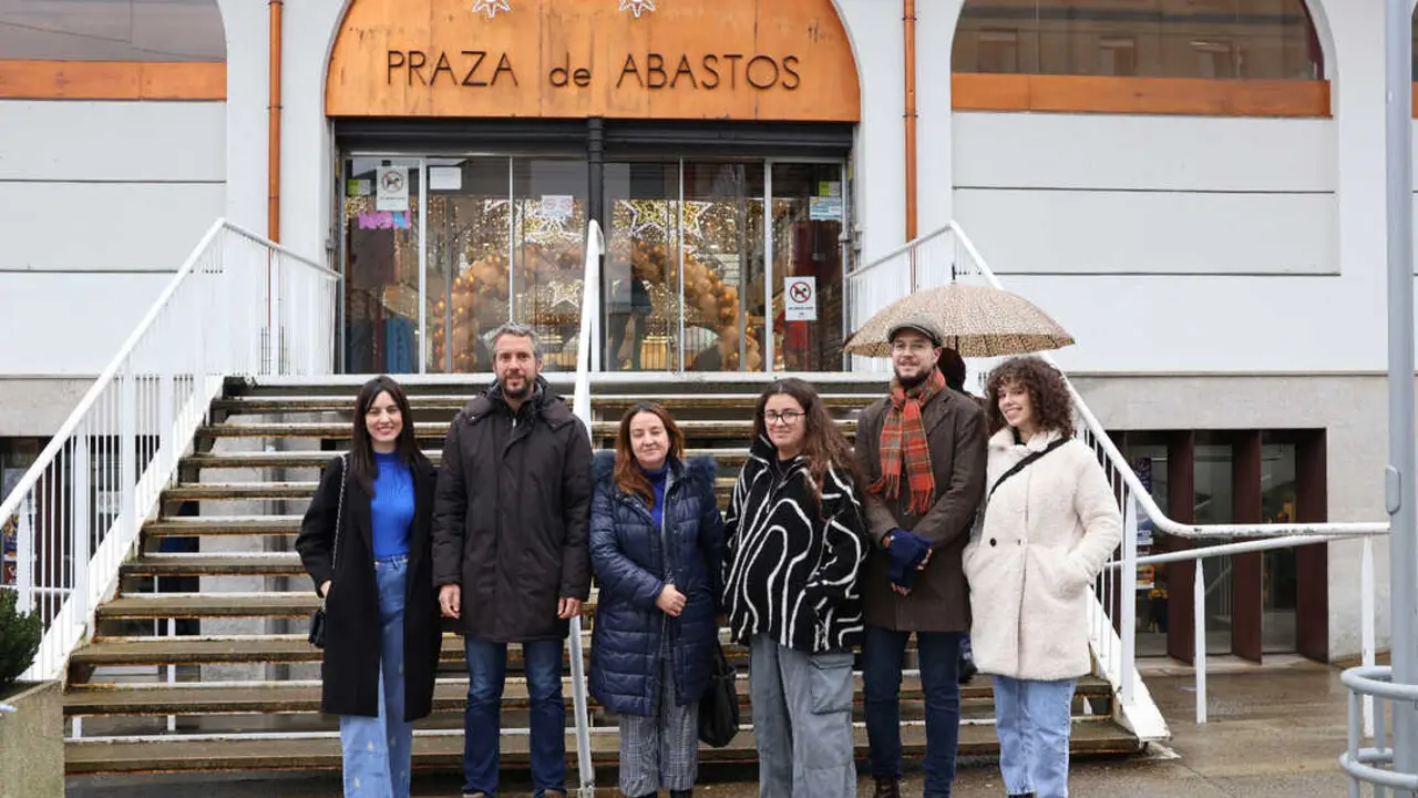 Presentaci&oacute;n del primer Mercado de Nadal del s&oacute;tano de la Praza de Abastos de Lugo