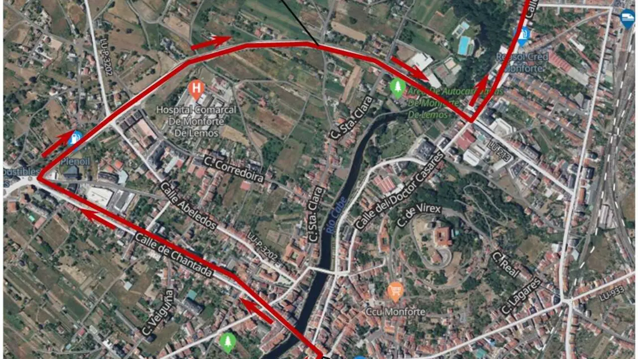 Plano tr&aacute;fico La Vuelta