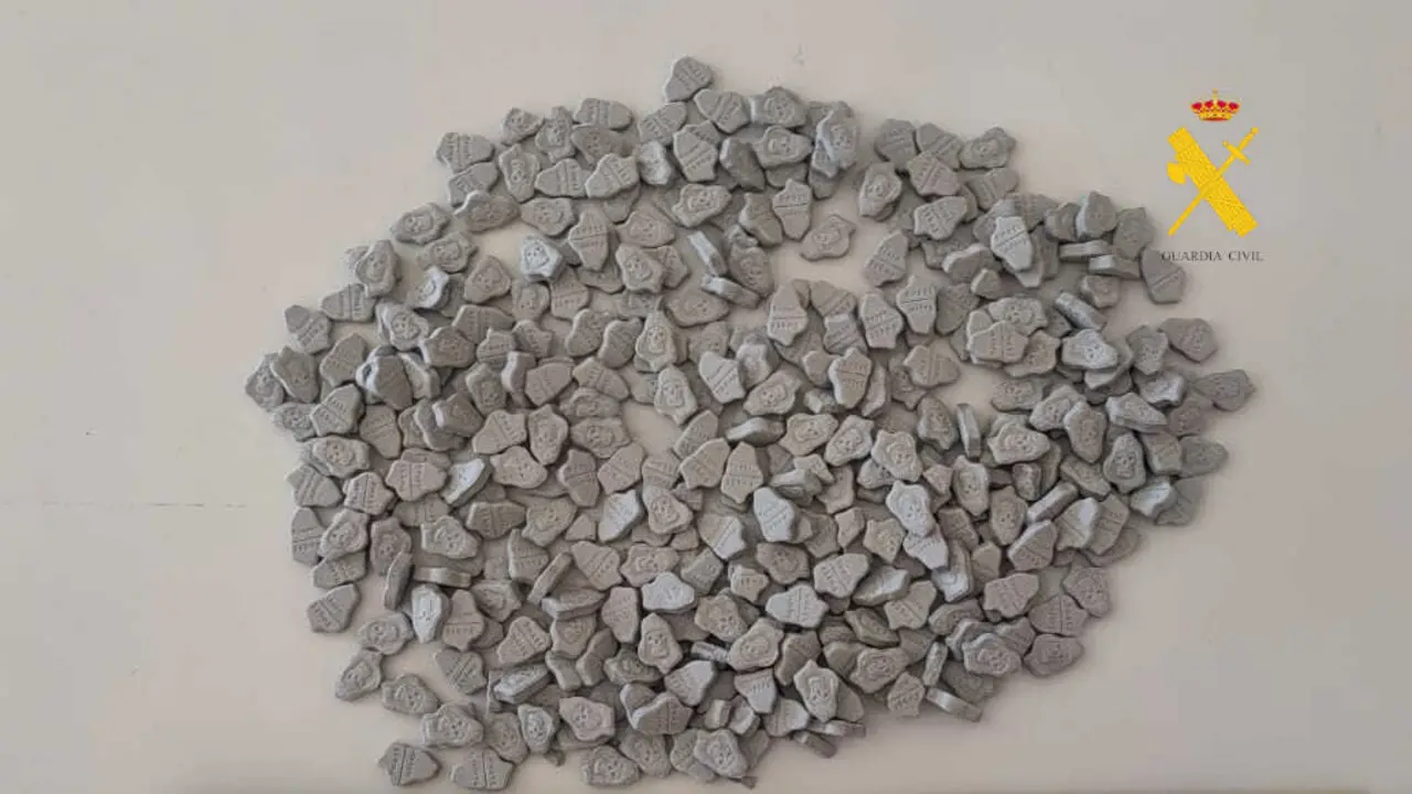 Pastillas de &eacute;xtasis intervenidas por la Guardia Civil en O P&aacute;ramo