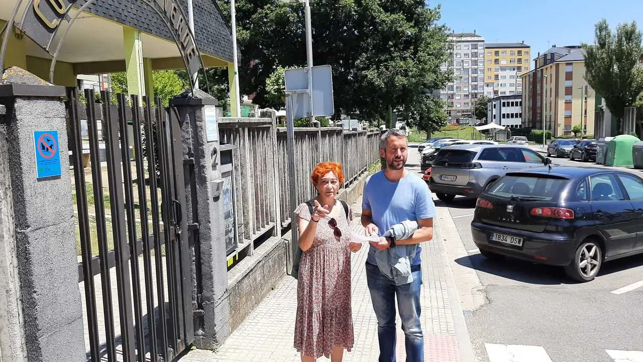 Rub&eacute;n Arroxo y Maite Ferreiro, en la visita al Illa Verde