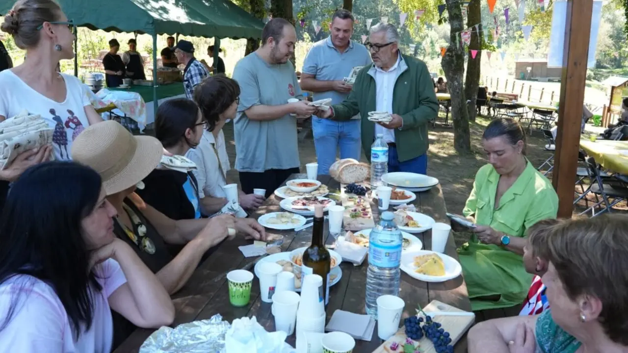 Miguel Fern&aacute;ndez en la Festa da Colleita.