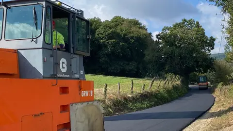 230924 Inicio do aglomerado en quente da LU-P-5713 Sarria
