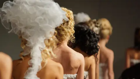 Desfile, modelos, pasarela