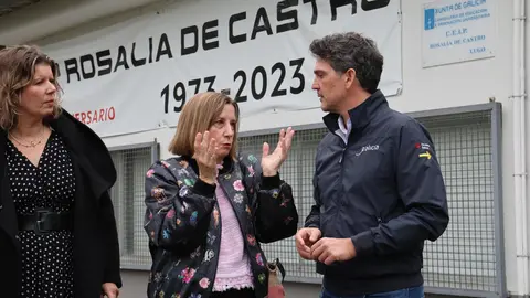 CEIP Rosalía de Castro, visita de Javier Arias