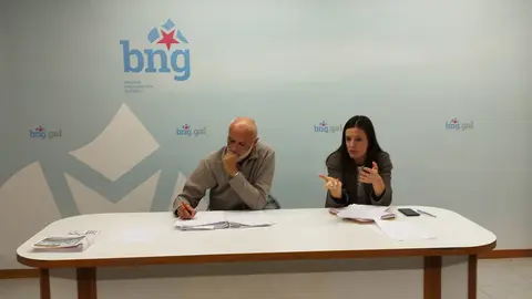 Olalla Rodil, en la reunión del consello comarcal del BNG