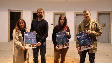 Rubén Arroxo y Cristina López, durante la presentación de las jornadas