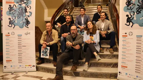 Rubén Arroxo, durante la presentación del Festival de Jazz en el Concello