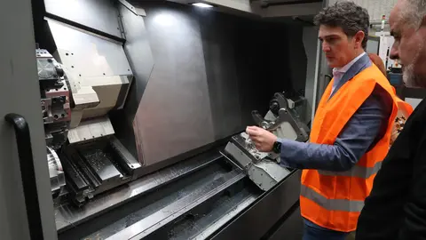 Visita de Javier Arias a LMB Twice, en O Ceao